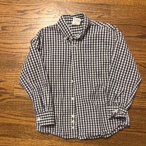 Boys Bella Bliss Navy Gingham Button Down Shirt size 5
VGUC